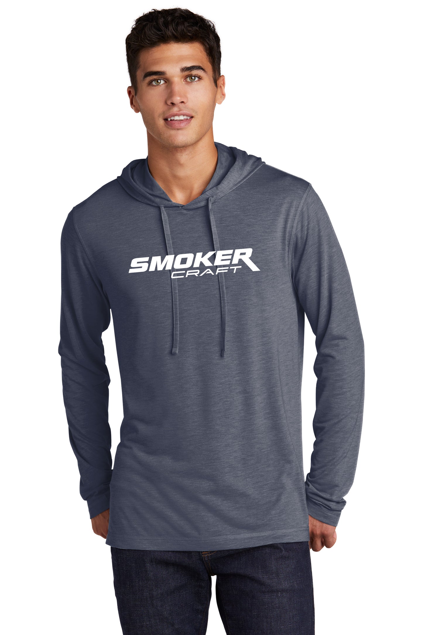 Smoker Craft - Tri Blend Lightweight Hoodie - Heather Navy