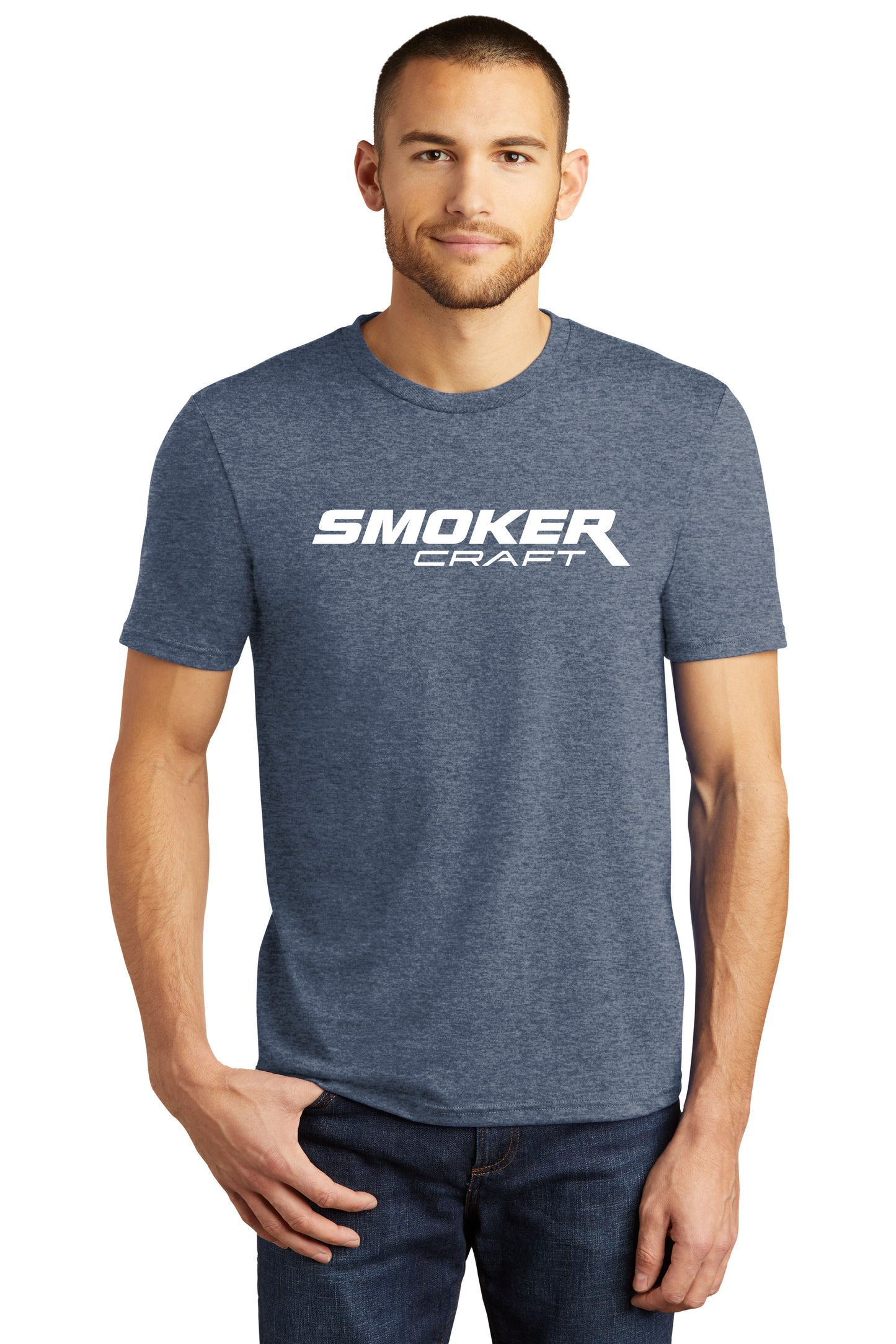 Smoker Craft - Tri Blend Tee - Heather Navy