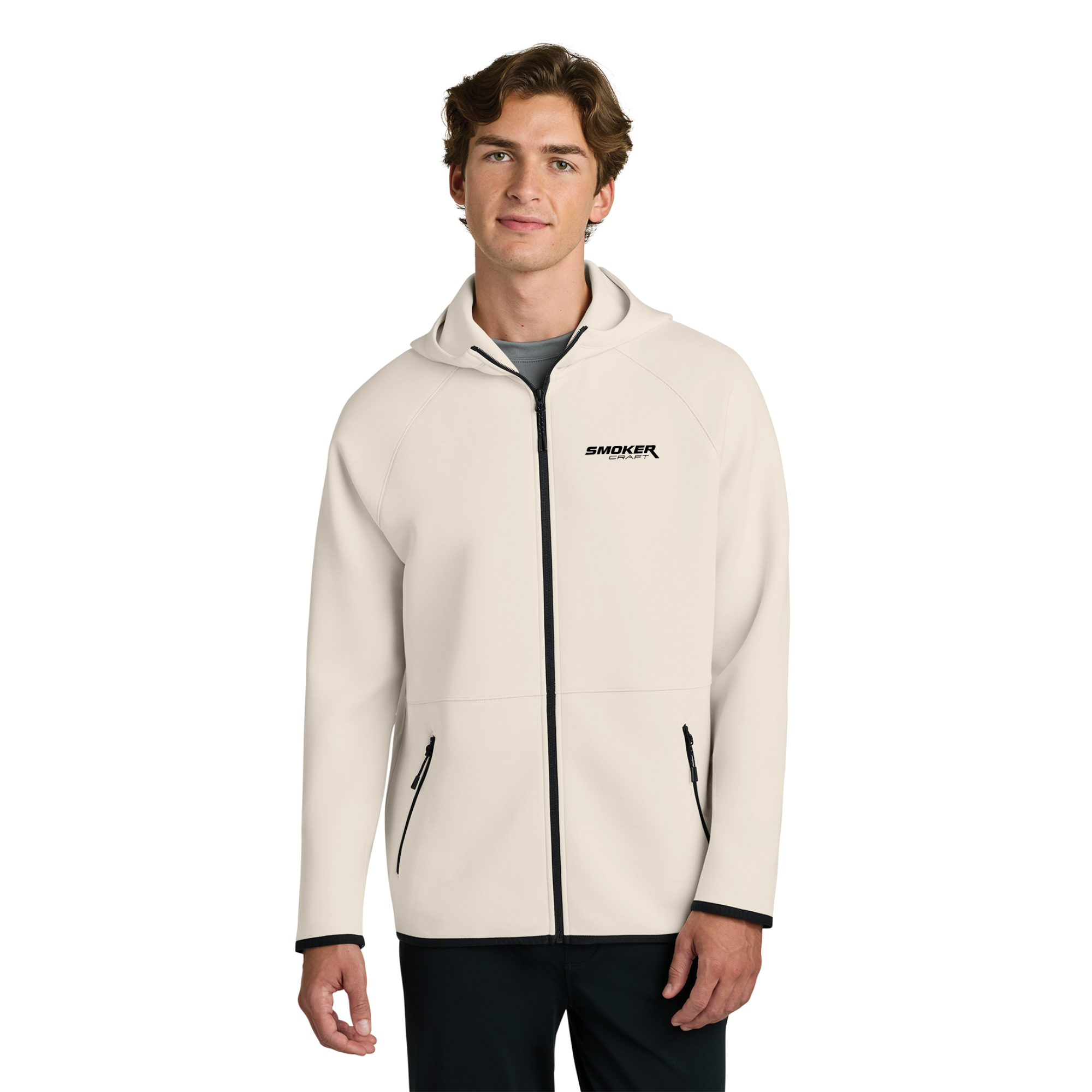 Sport-Tek Phenom Full-Zip Hoodie - Ecru