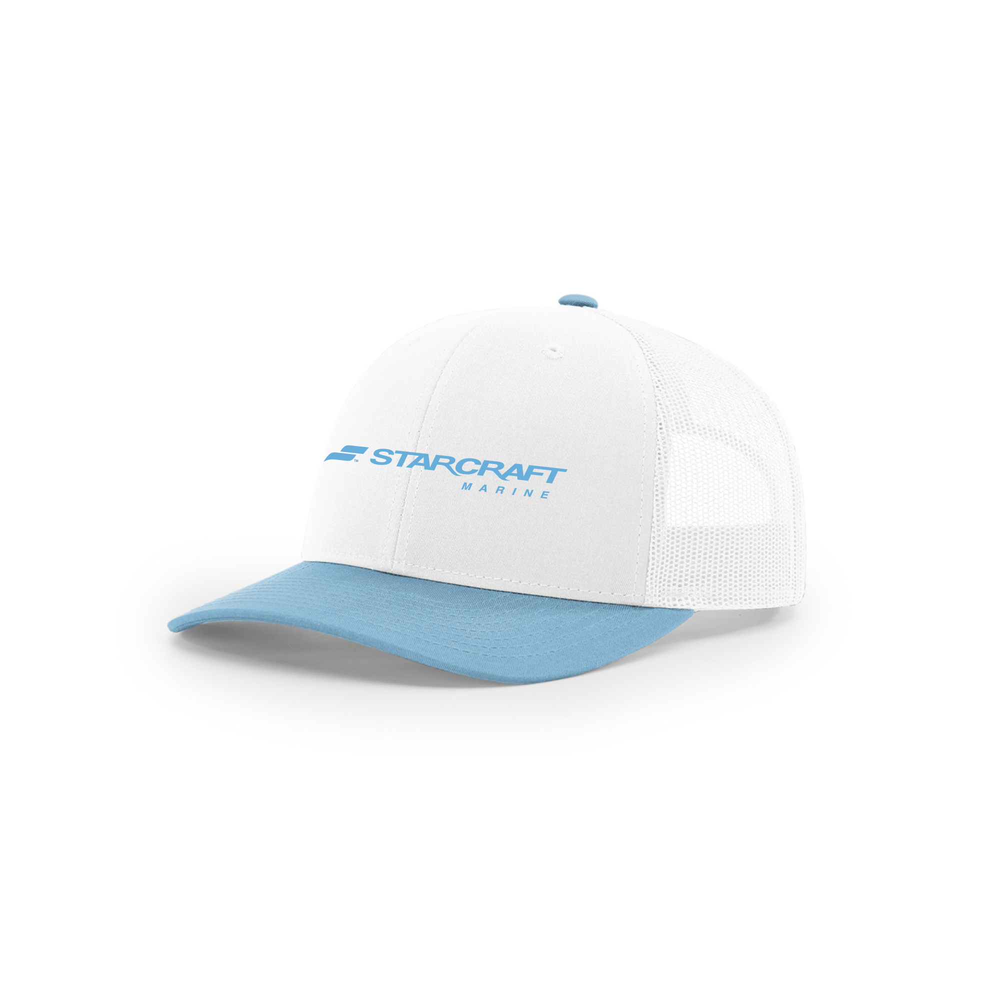 Starcraft Trucker Cap - White / White / Columbia Blue
