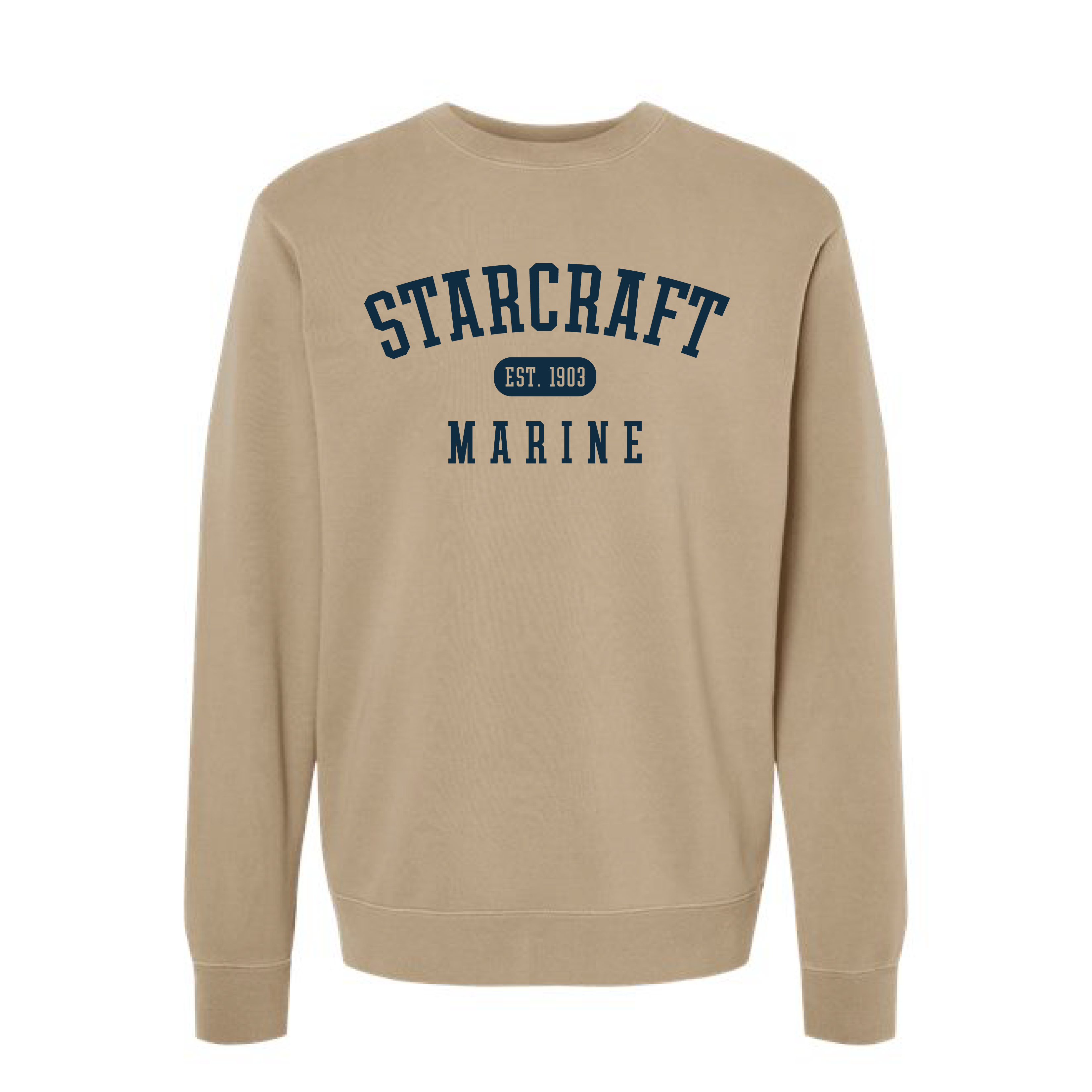 Independent Garment Dyed "Cozy" Crewneck Sweatshirt - Sandstone