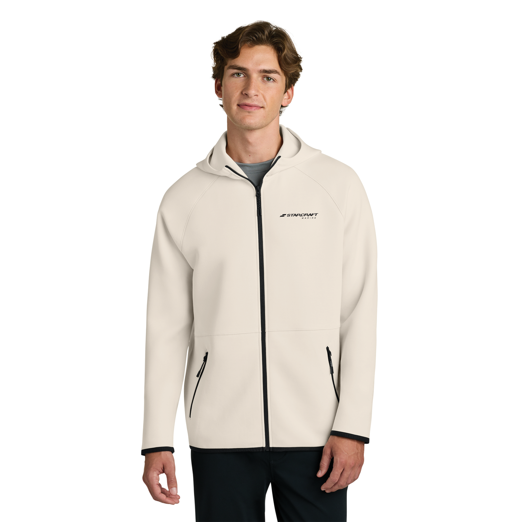 Sport-Tek Phenom Full-Zip Hoodie - Ecru