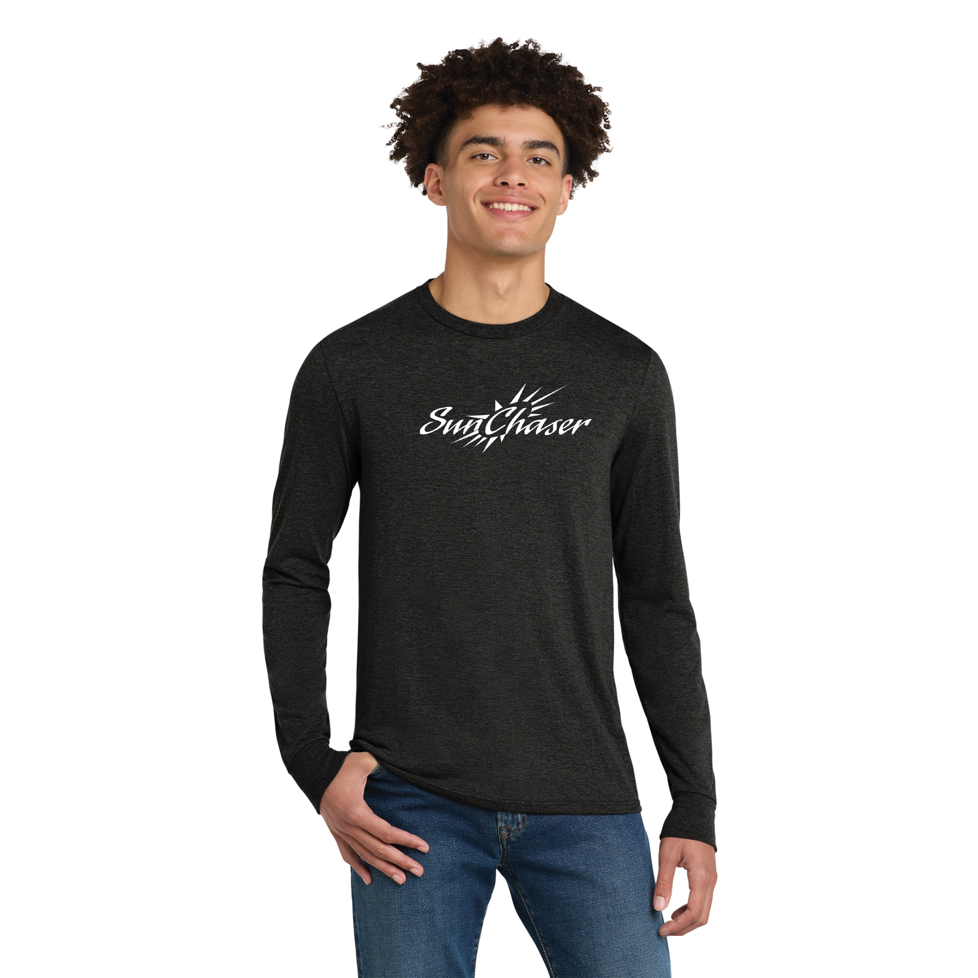 Sunchaser Logo Tri Long Sleeve - Black Frost