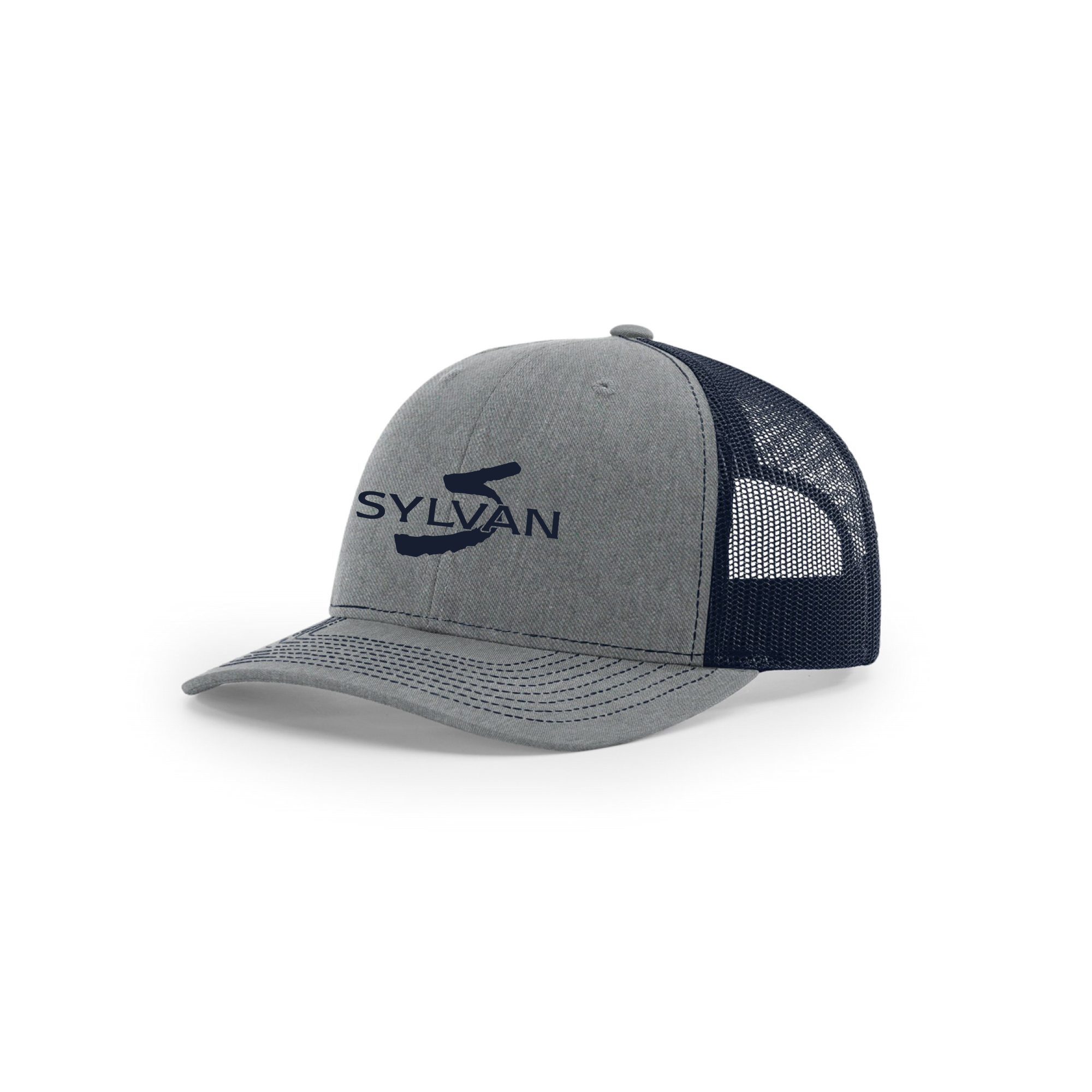 Sylvan Trucker Cap - Heather Grey / Navy