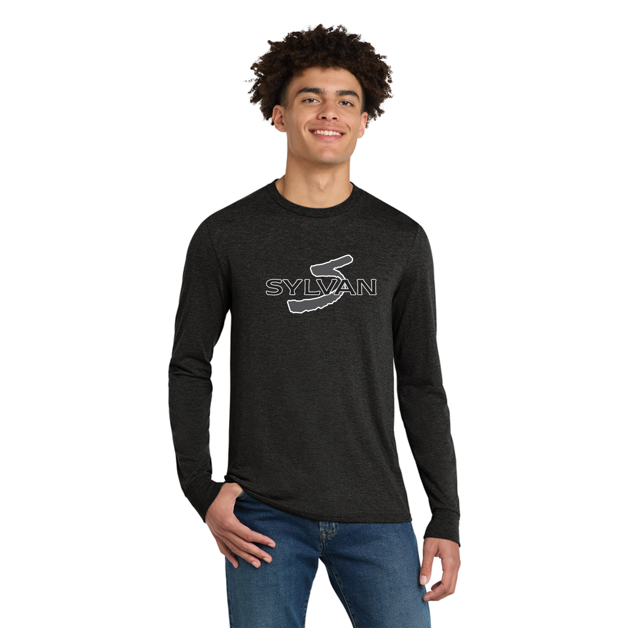 Sylvan Logo Tri Long Sleeve - Black Frost