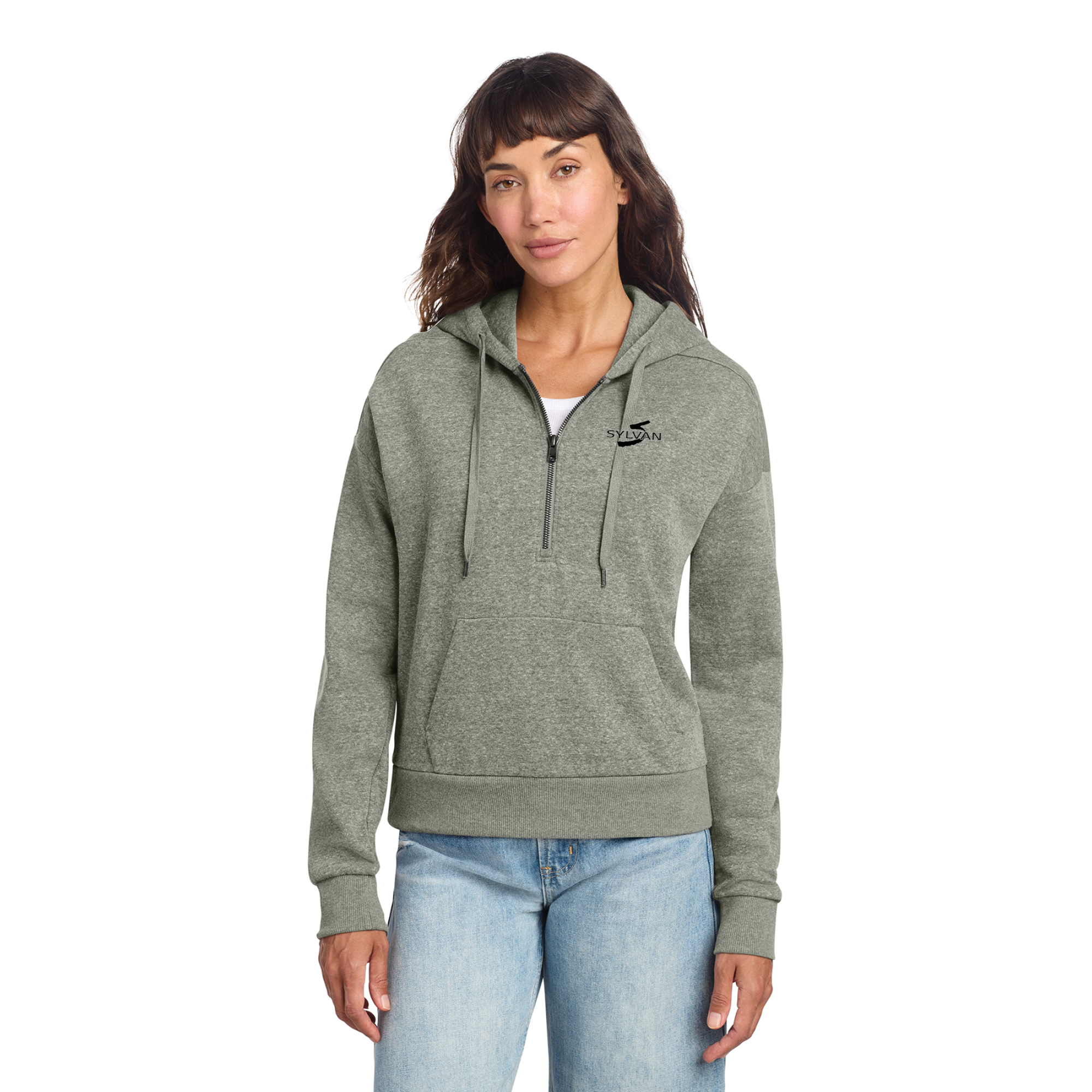 District Women's 1/2-Zip Pullover Hoodie