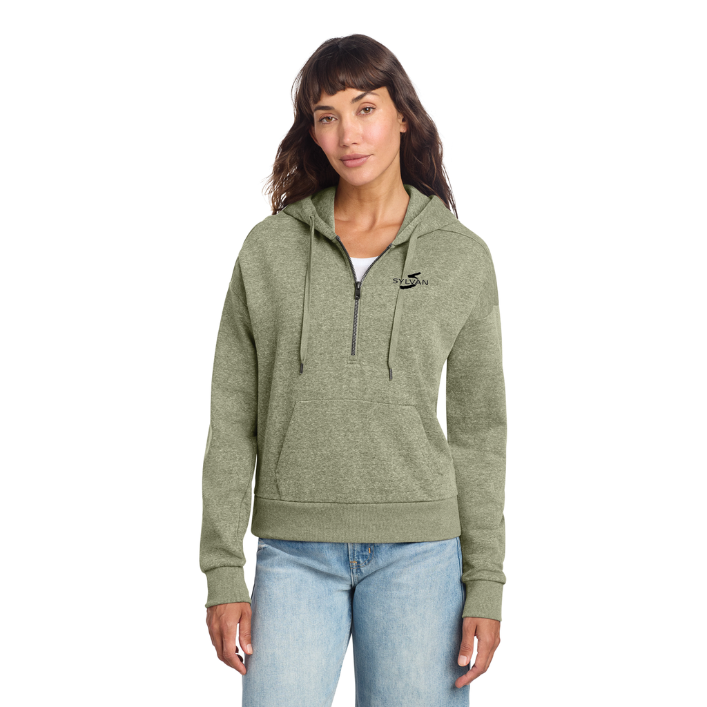 District Women's 1/2-Zip Pullover Hoodie