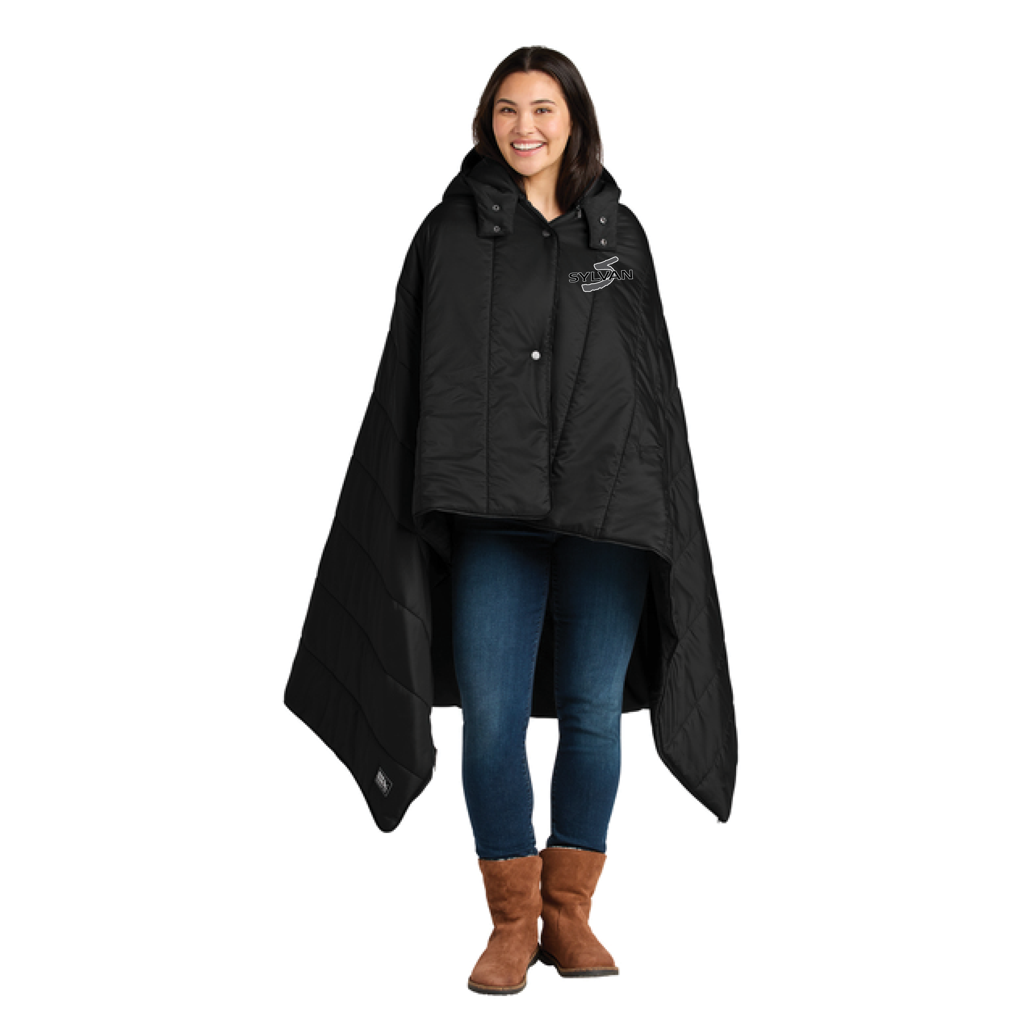 Eddie Bauer Poncho Blanket - EB755 - Black