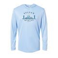 Paragon Long Sleeve Sun Shirt Hoodie - Blue Mist