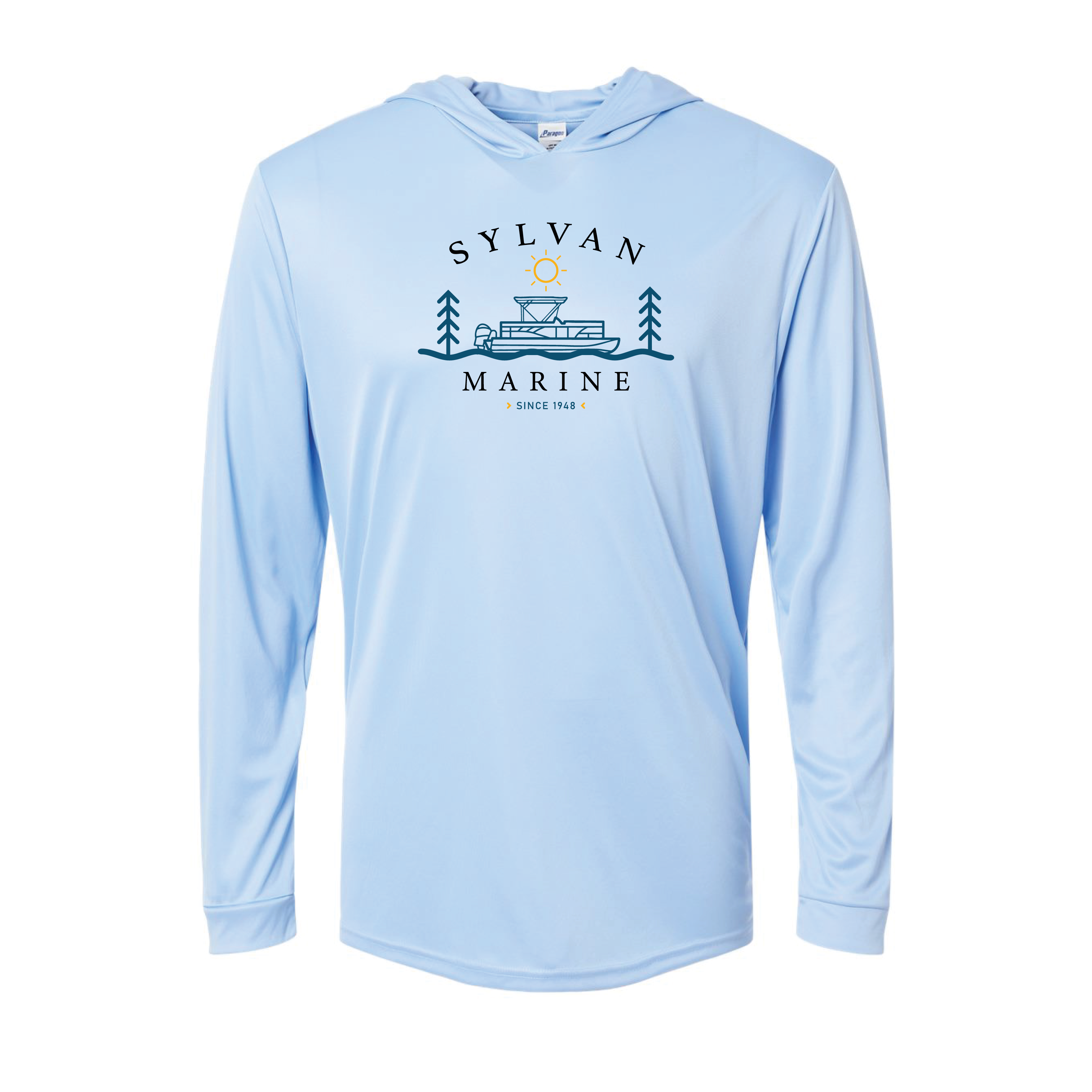 Paragon Long Sleeve Sun Shirt Hoodie - 221Y - Blue Mist