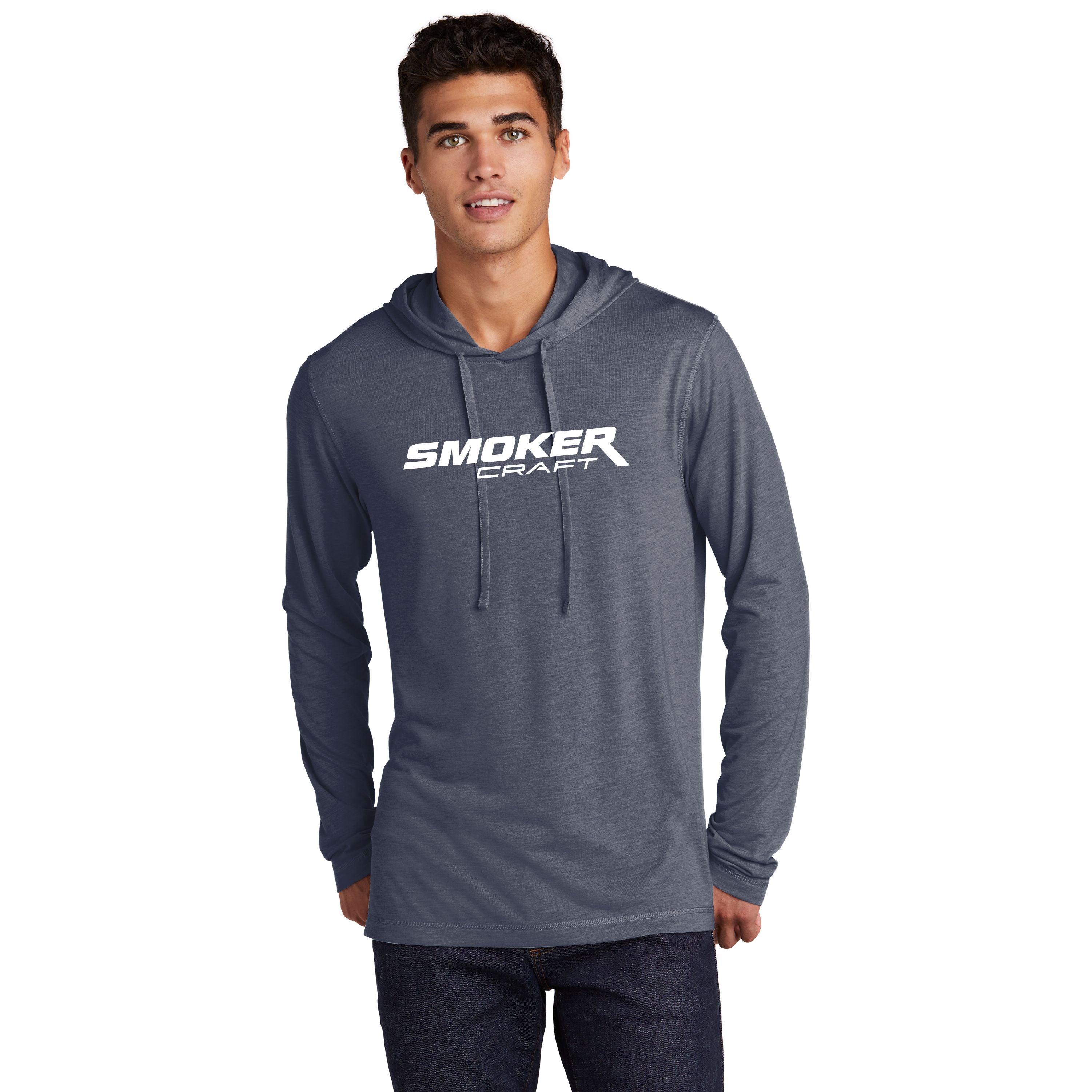 Smoker Craft - Tri Blend Lightweight Hoodie - Heather Navy