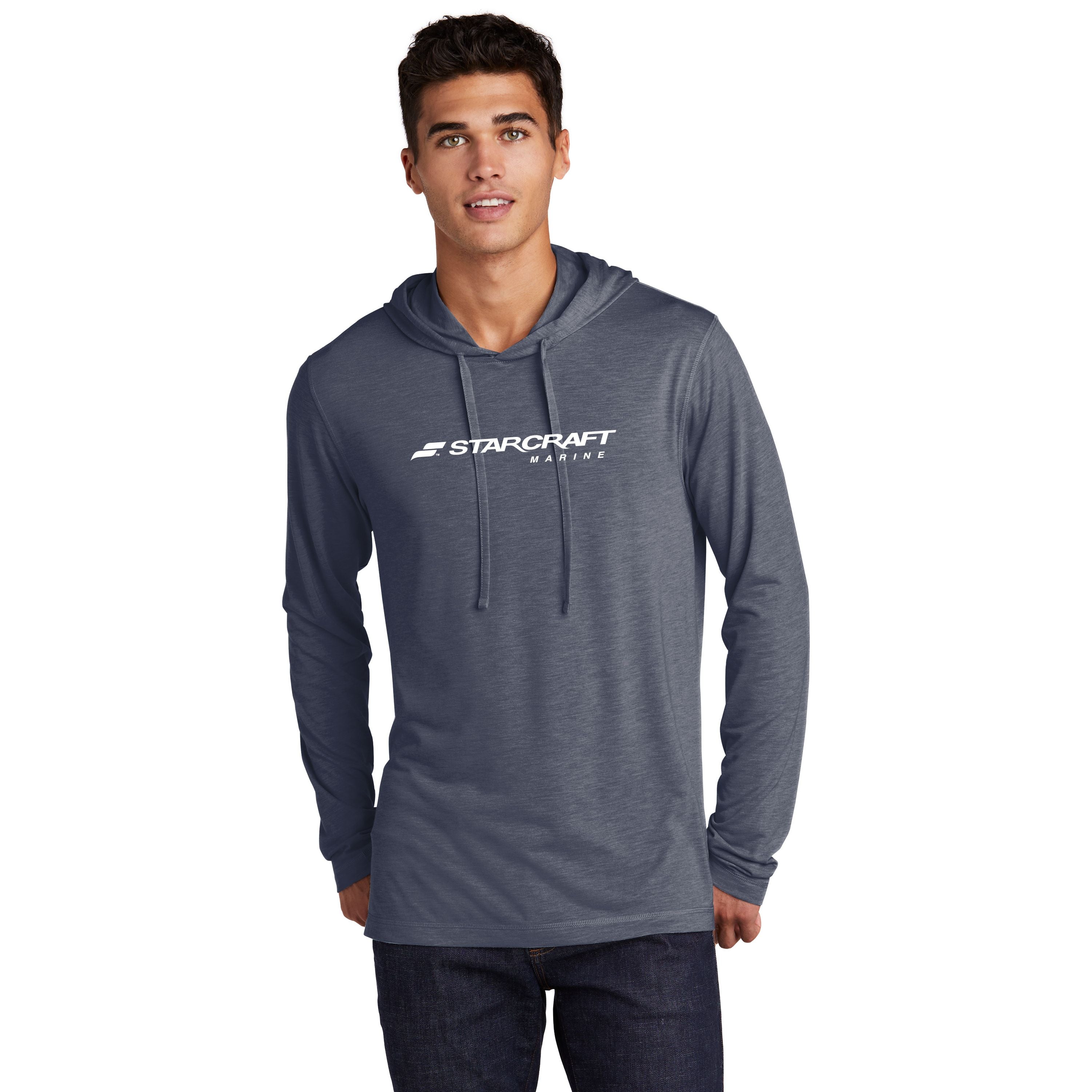 Starcraft - Tri Blend Lightweight Hoodie - ST406 - Heather Navy